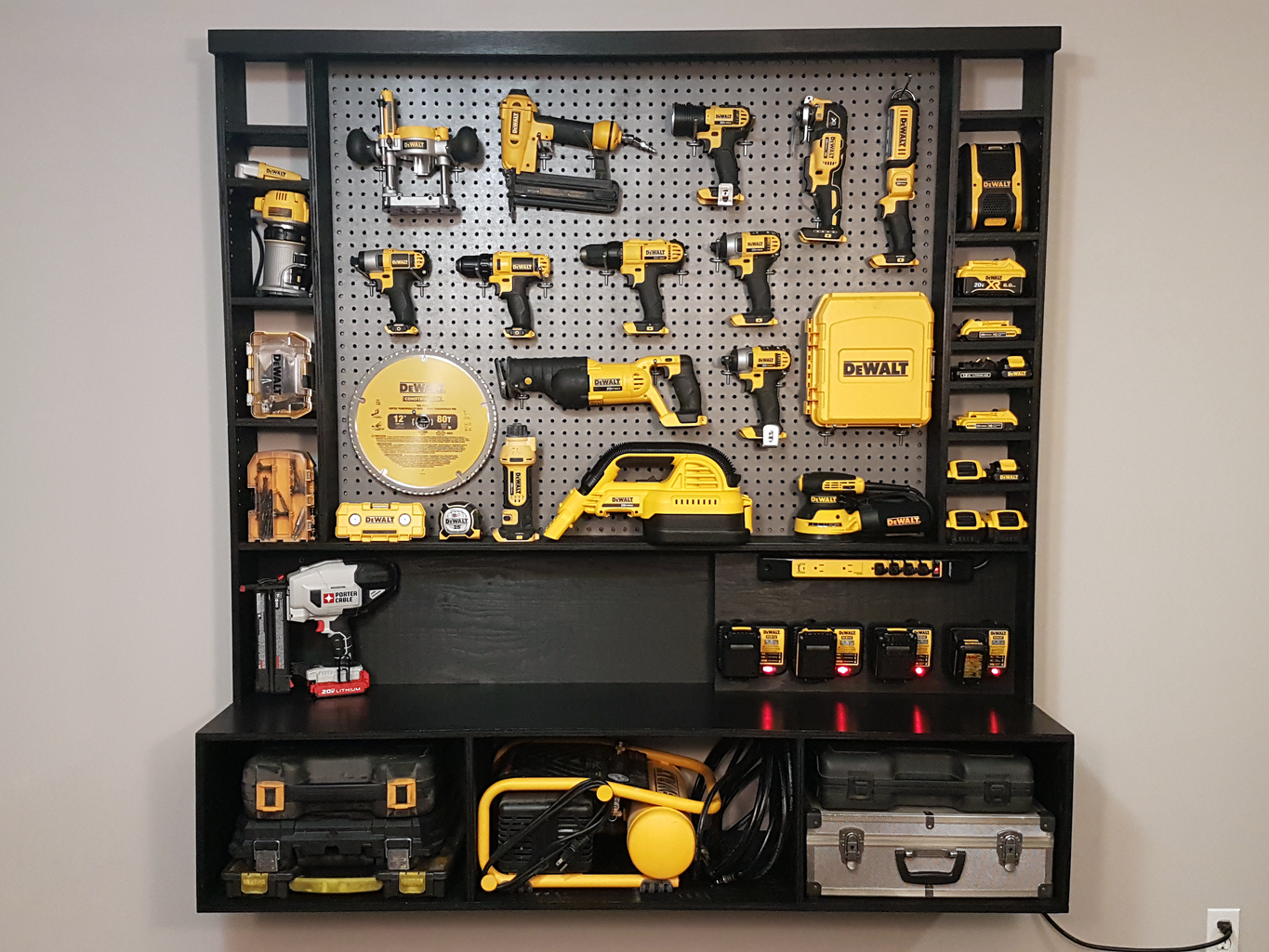 DIY Power Tool Storage W Charging Station 10 Steps with Pictures Instructables