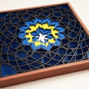 Laser Cut 3D Math Lotus Drawing