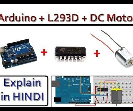 Control a DC Motor using Arduino with L293D