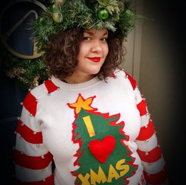 Gebreide Foute kersttrui - Frikandel speciaal - Foute Kerstsweaters Gebreide Foute kersttrui - Frikandel speciaal - Foute Kerstsweaters