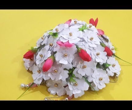 Make a Beautiful Wall Hanging Using Plastic Pot & Embroidery Frame?