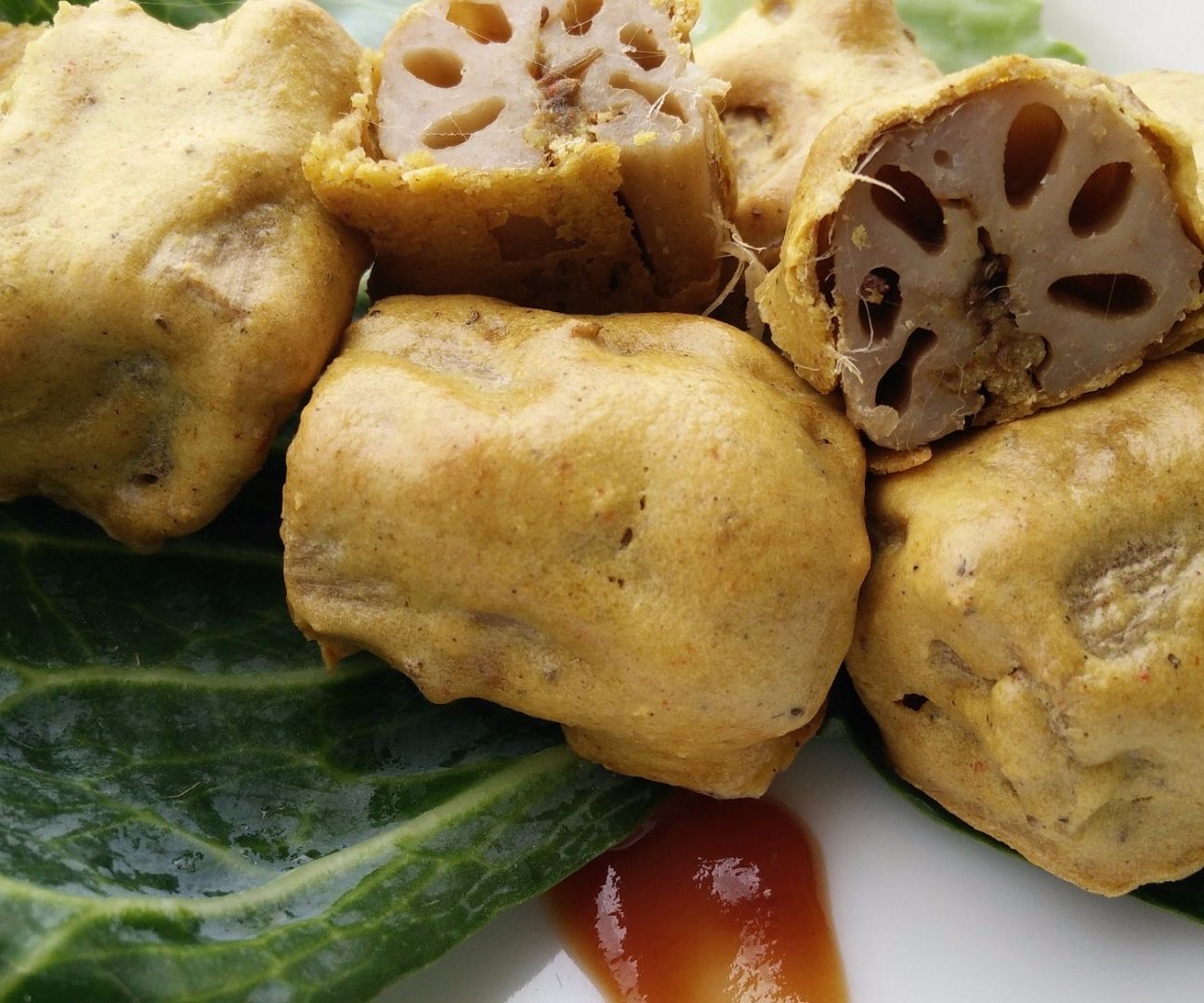 Lotus Stem Fritters in Air Fryer