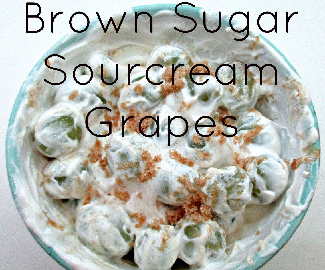 Brown Sugar Sourcream Grapes