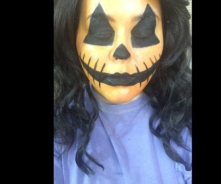 Scary Pumpkin Halloween Makeup