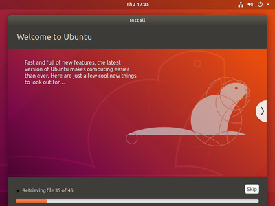 Creation of a "Ubuntu 18.04" VM