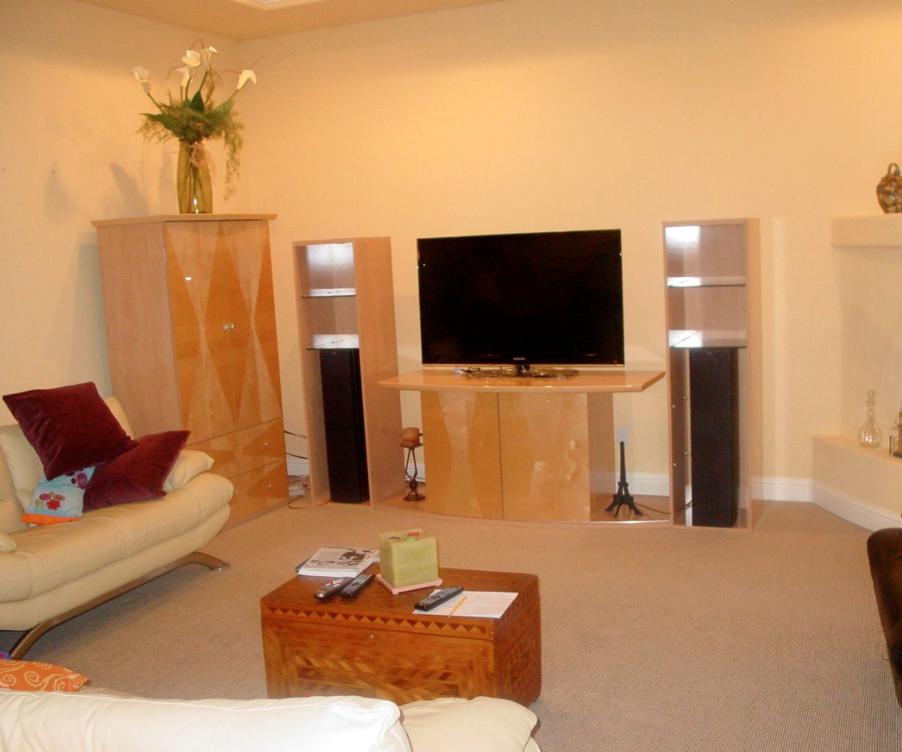 Updated Entertainment Center for Flat Screen TV