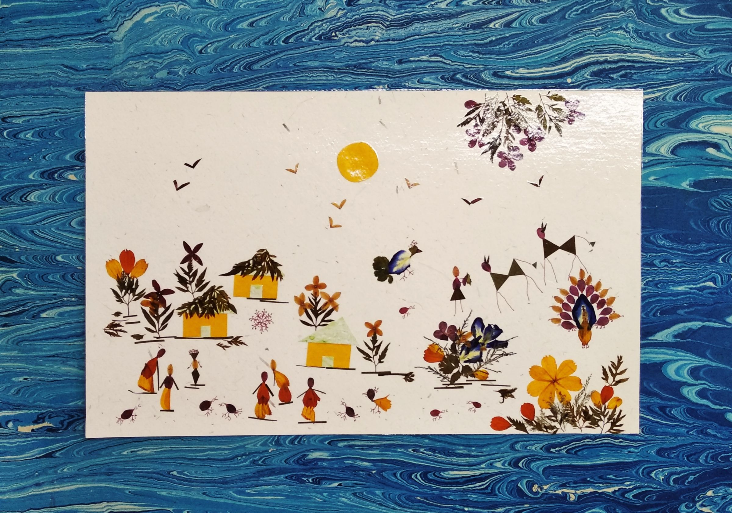 Dry Flower Art 4 Steps (with Pictures) Instructables