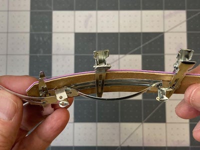 Gluing the Working Barrette to the Laminated Bar