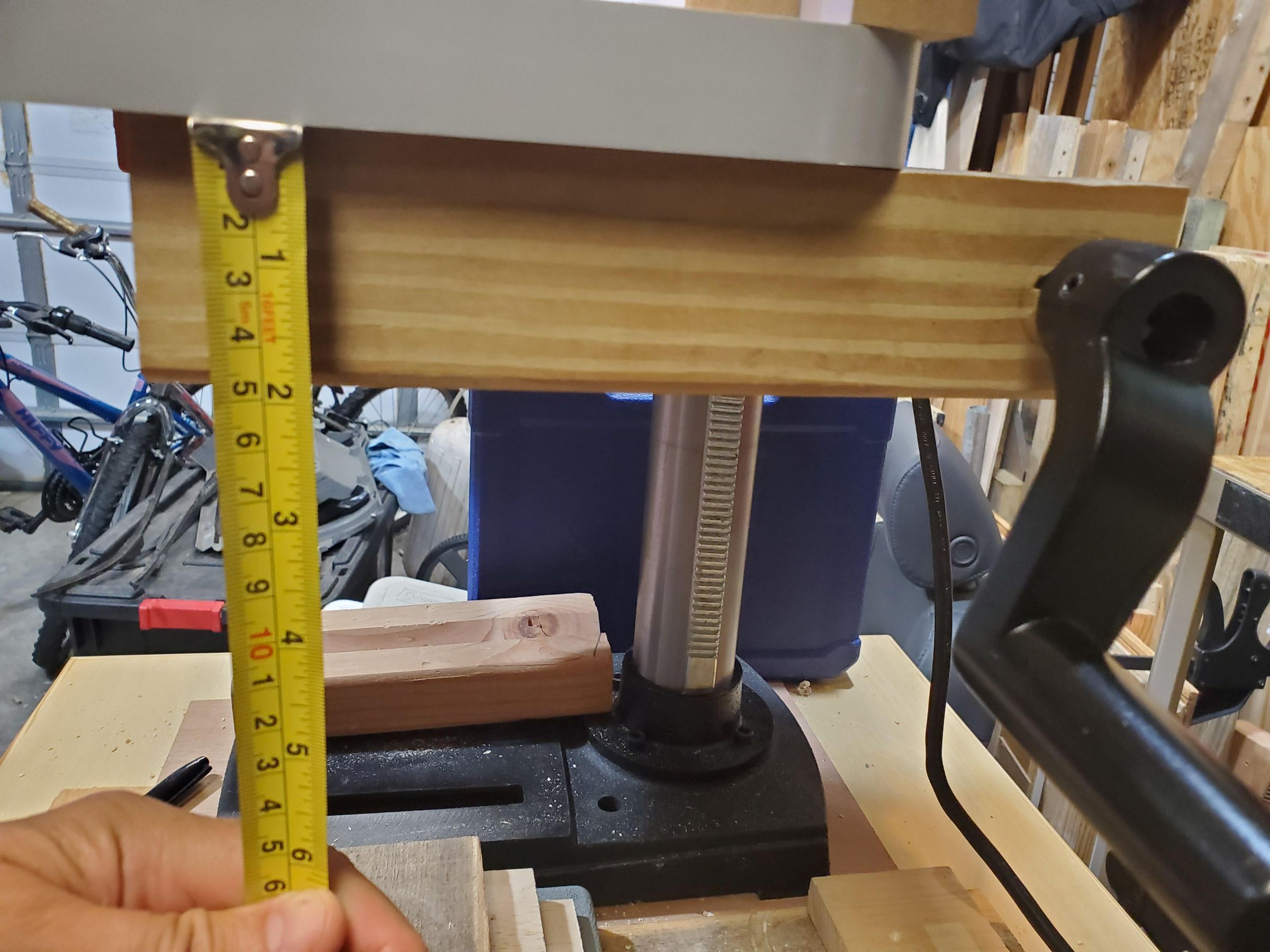 WEN Drill Press Table Adjustment Handle Extension 6 Steps (with