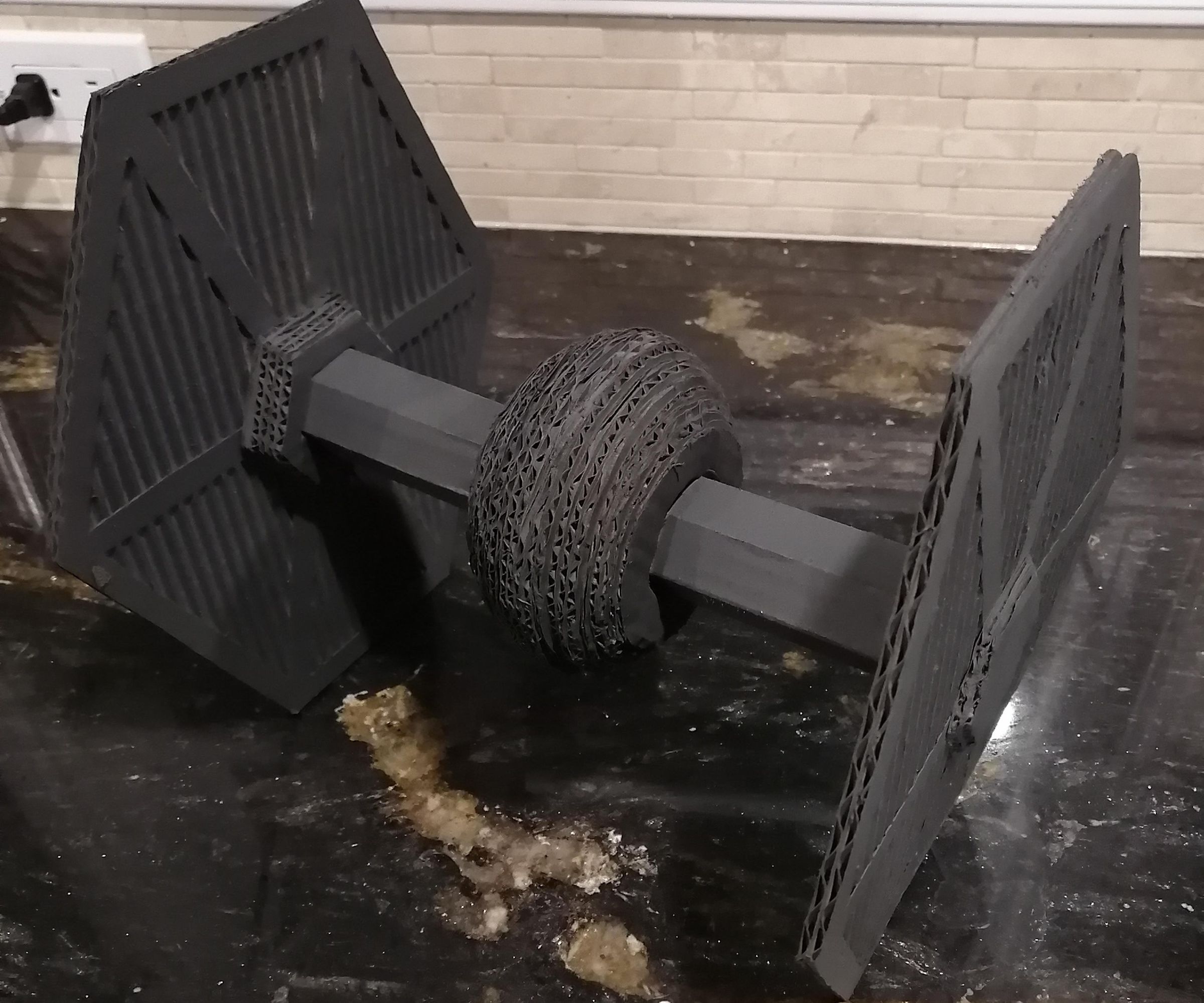 Cardboard Tie Fighter