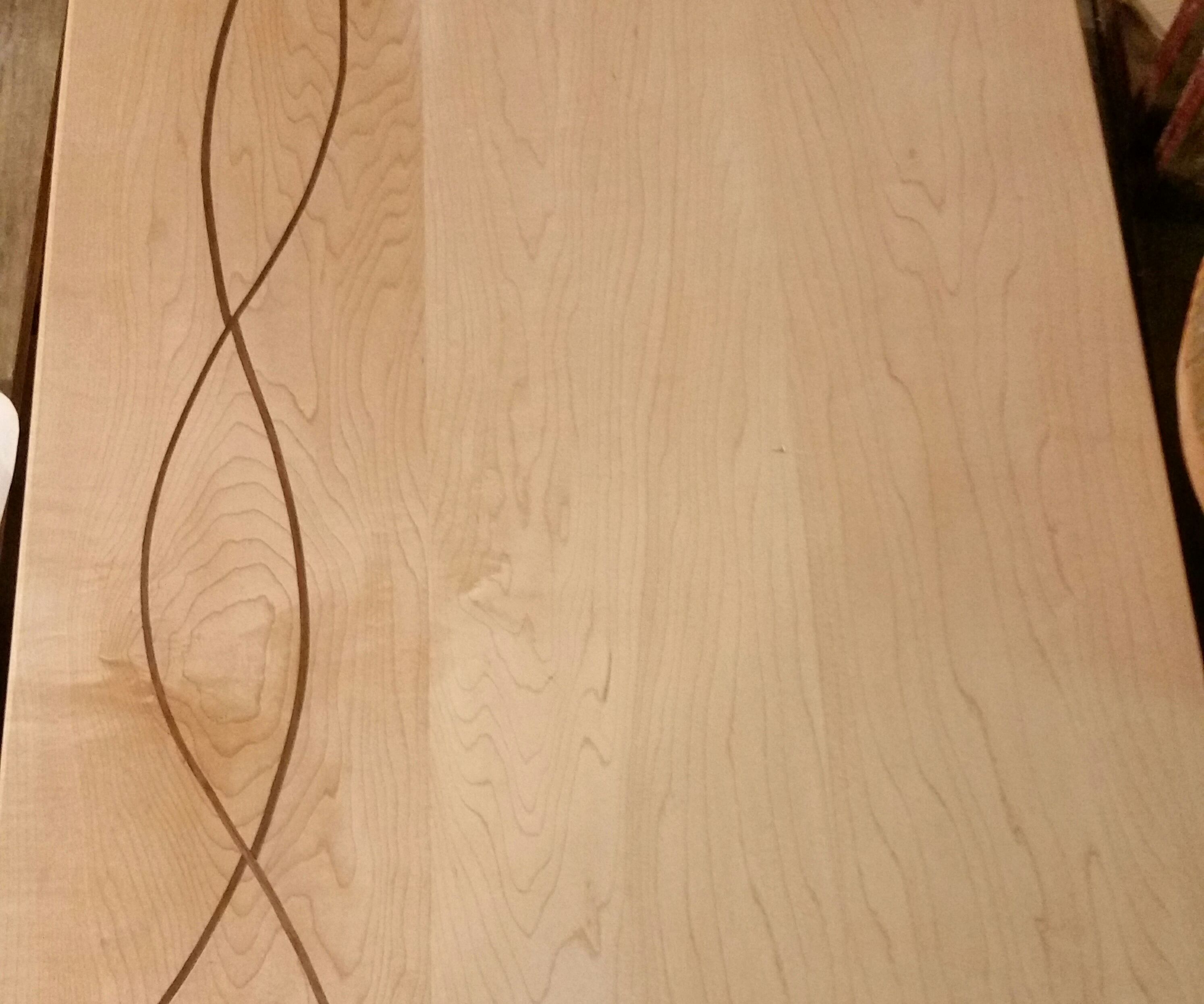 Cutting Board With Walnut Curves
