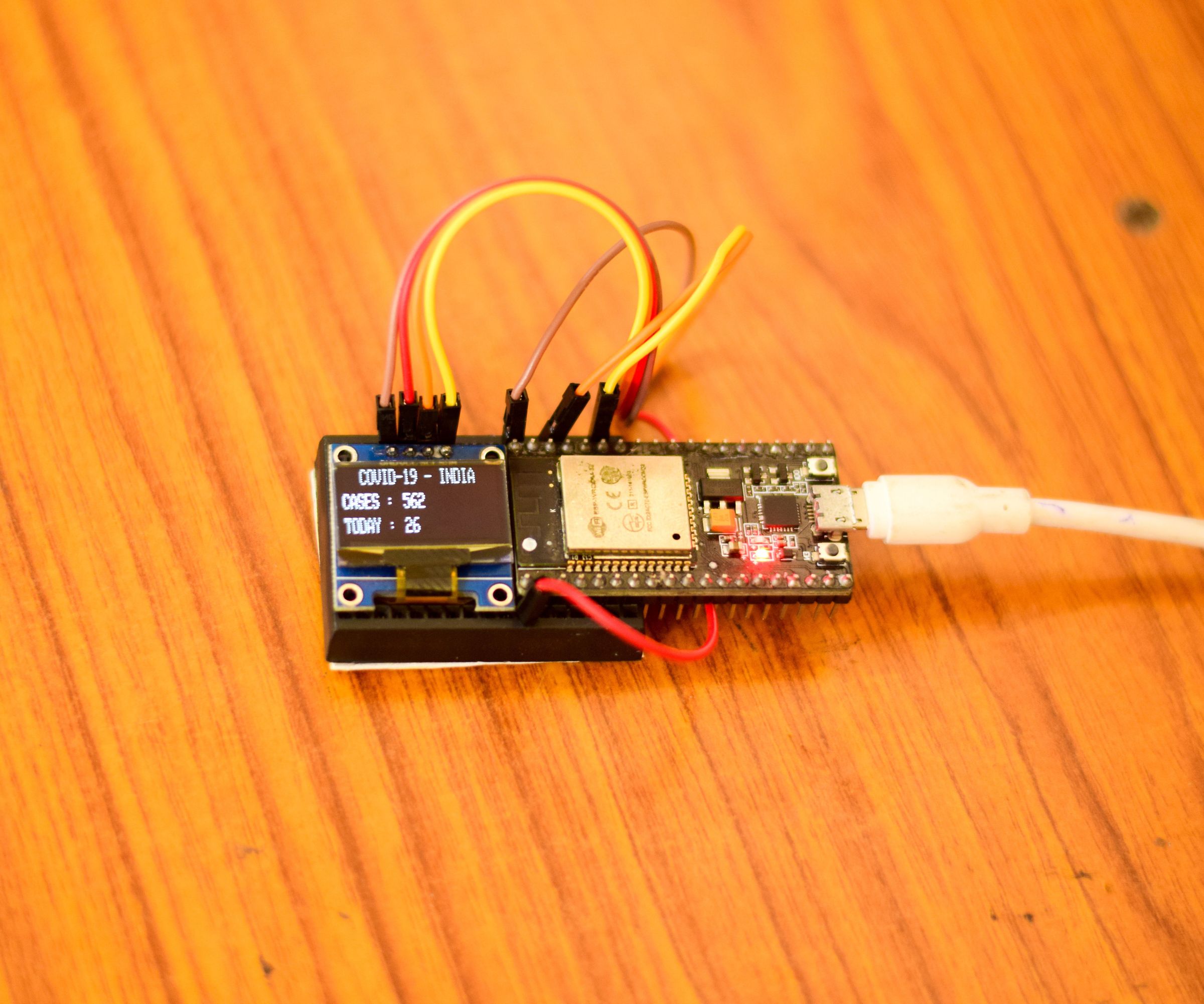 ESP32 COVID19 STATUS VIEWER