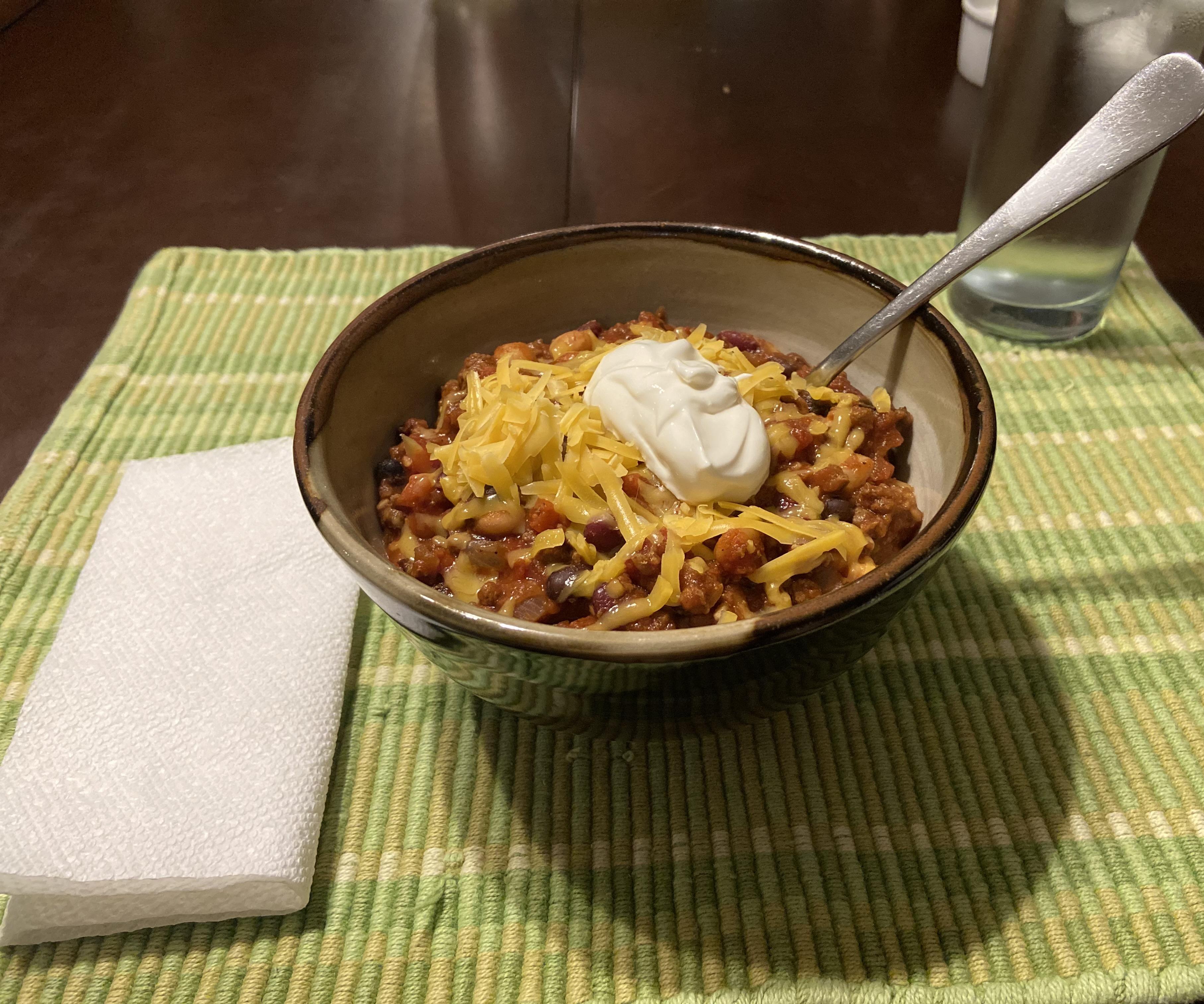Instant Pot Bean and Beef Chili