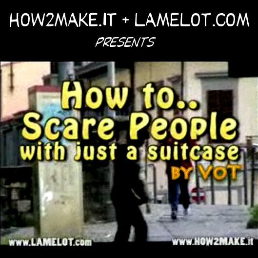 How to Scare People With Just a Suitcase (candid Camera)