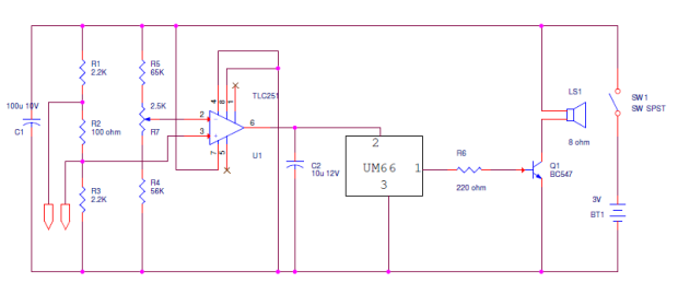 Simple Continuity Tester Circuit