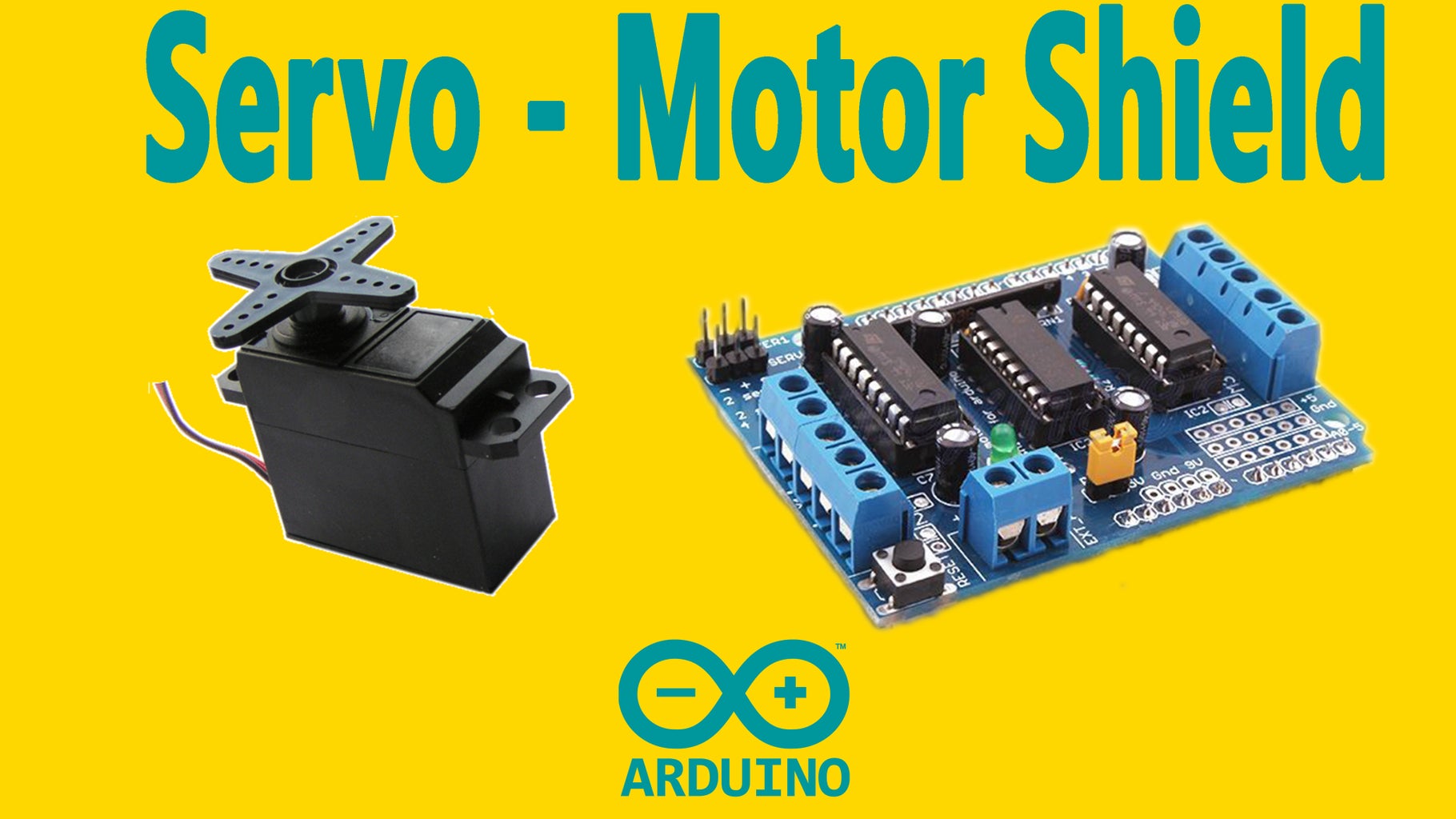 Arduino : How to Control Servo Motor With Motor Shield : 5 Steps (with ...