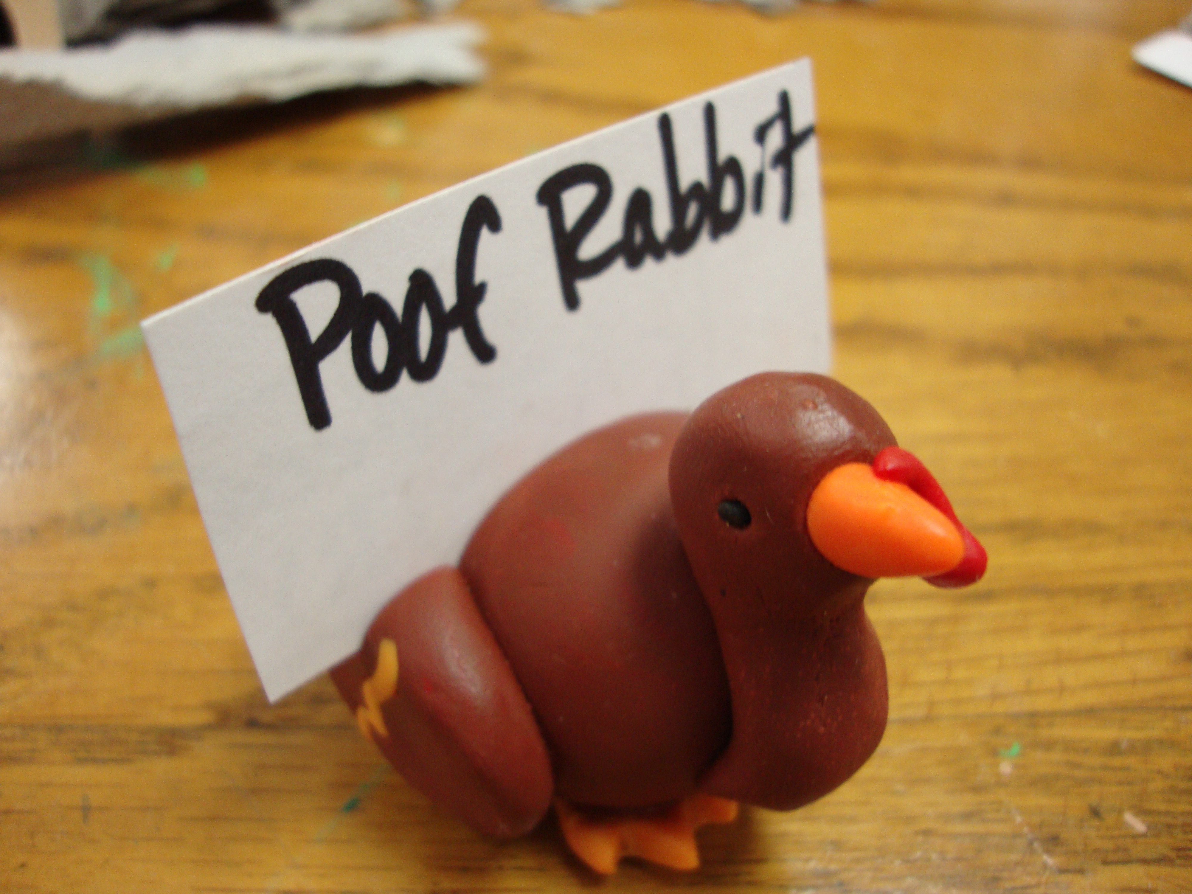 Turkey Place Card Holder