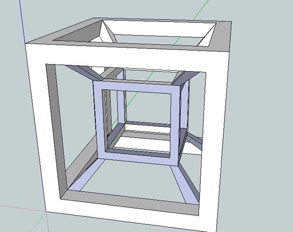 How to make a Tesseract in Sketchup