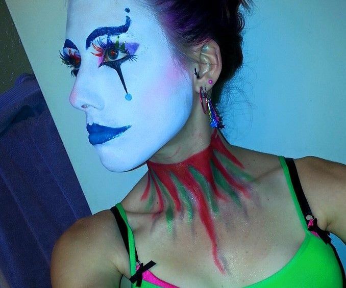 Pretty Clown- Makeup Transformation. 