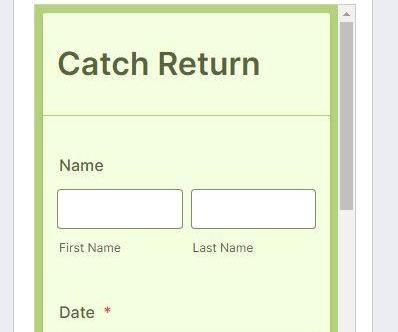 Trout Catch Return