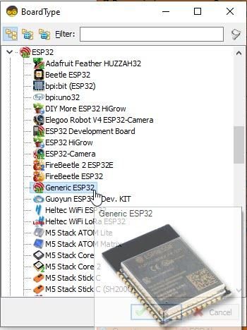 Start Visuino, and Select the ESP32 Board Type photo 2