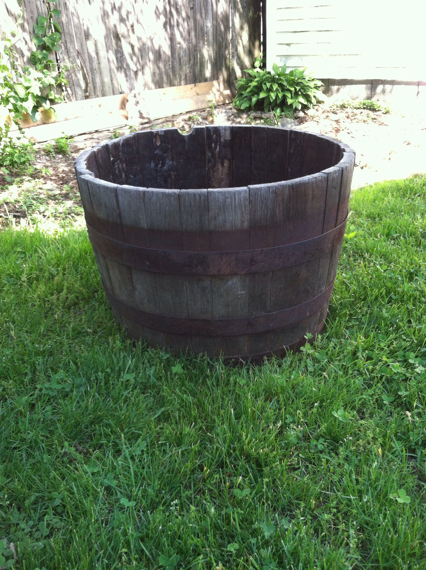 Revamping an Old Barrel Planter