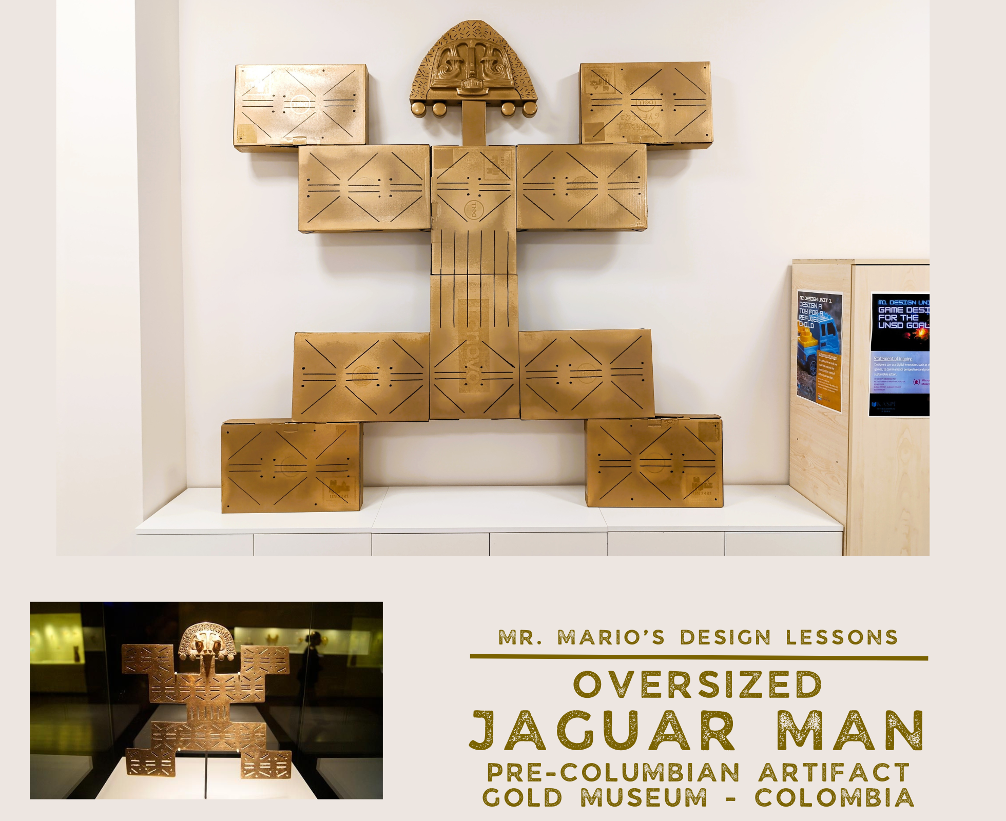 Oversized Jaguar Man (1 BCE - 700 CE) From the Colombian Gold Museum