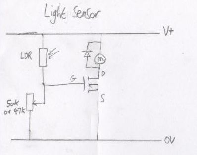 Sensor circuits with a MOSFET