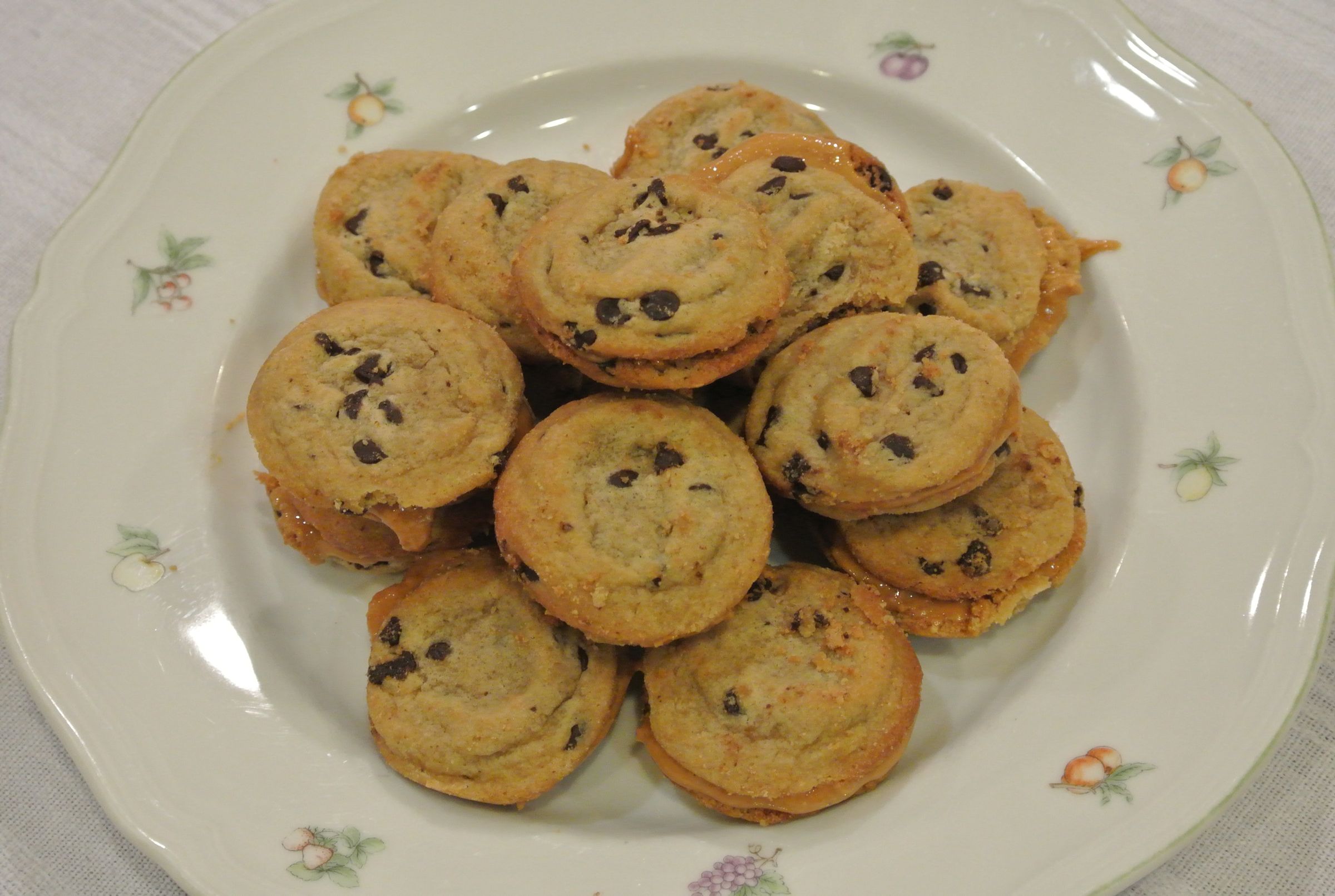 Chocolate Chip Cookie and Peanut Butter Mini Sandwiches!
