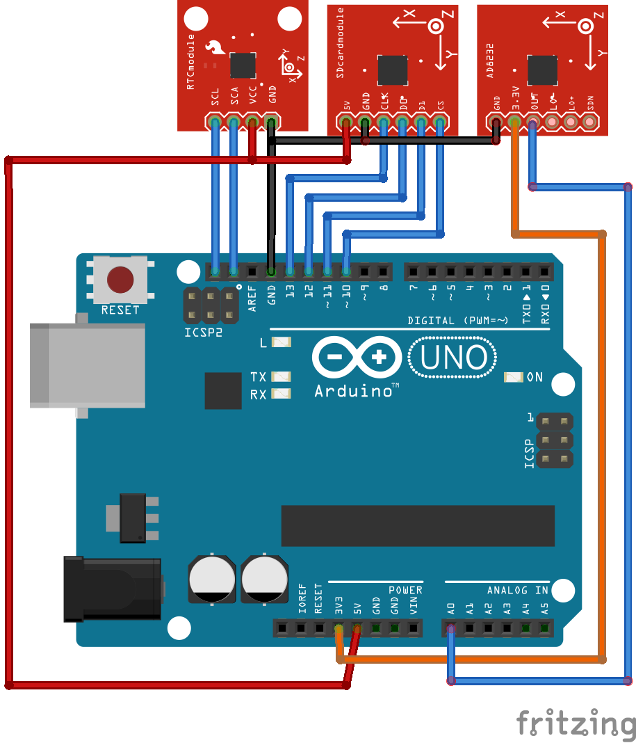 Simple, Portable Continuous ECG/EKG Monitor Using ATMega328 (Arduino ...