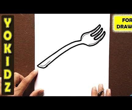 HOW TO DRAW a FORK EASY