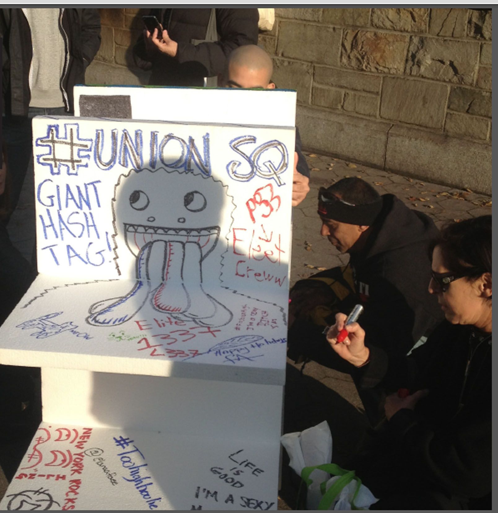 How to Create Art With a Giant Hashtag