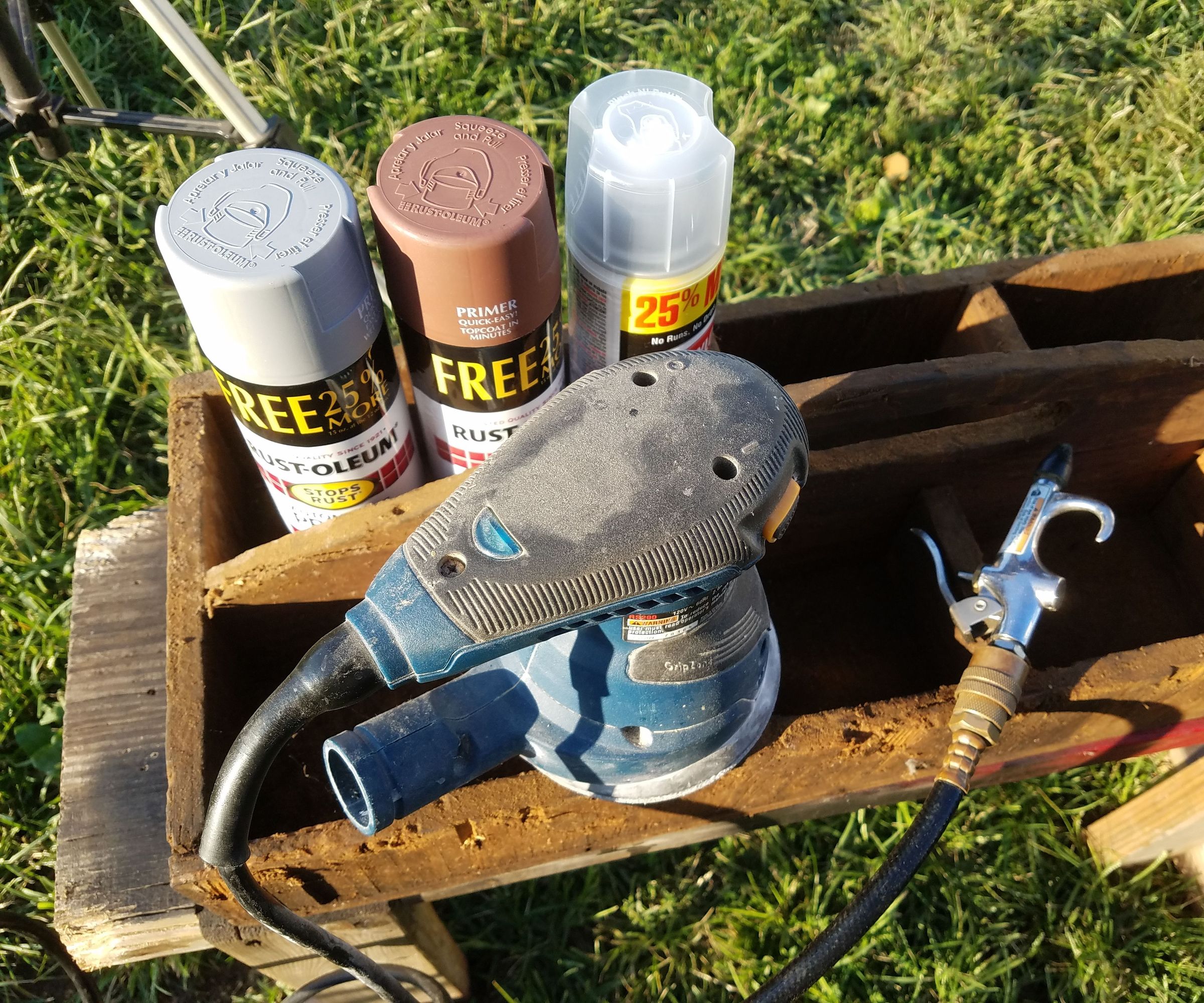 Distressed Tool Tote