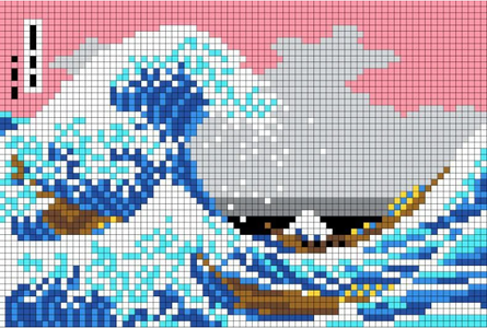 The Great Wave Pixel Painting : 3 Steps - Instructables