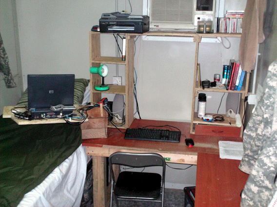 The Coolest Desk in Camp Bucca, Iraq!