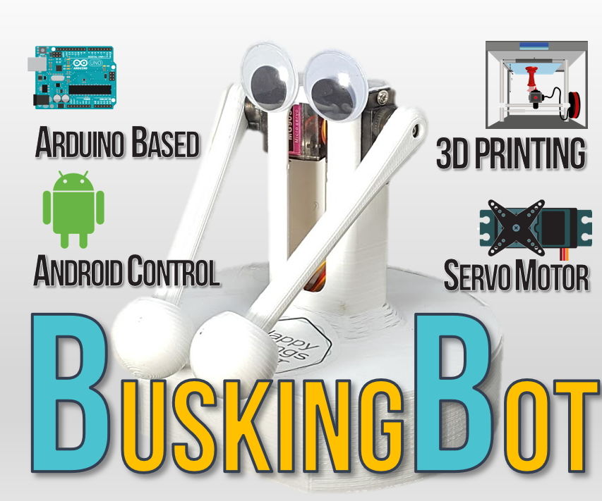 BuskingBot - Arduino Drum Player Robot