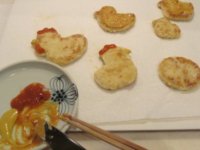 Decorating Chick Nuggets