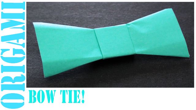 How to Make an Origami Bow Tie!