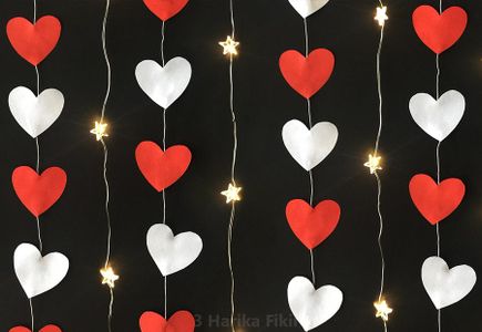 Diy Heart Garland Valentine's Day Decoration Ideas