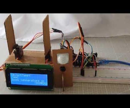 How to Make Non-Touch Automatic Door Open-Close Body Temp. Detect System to Avoid Spreading Covid-19