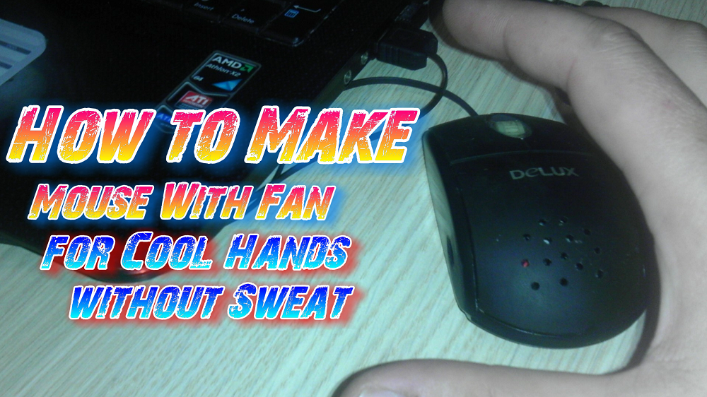 Mouse With Fan for Cool Hands - Without Sweat