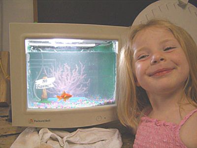 Turn Your Old CRT Computer Monitor Into a Fish Tank ! ! ! : 11 Steps ...