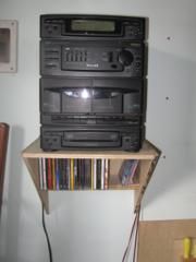 Sound system and cd shelf