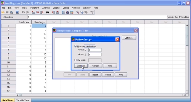 Independent Samples T Test: SPSS (2.4)