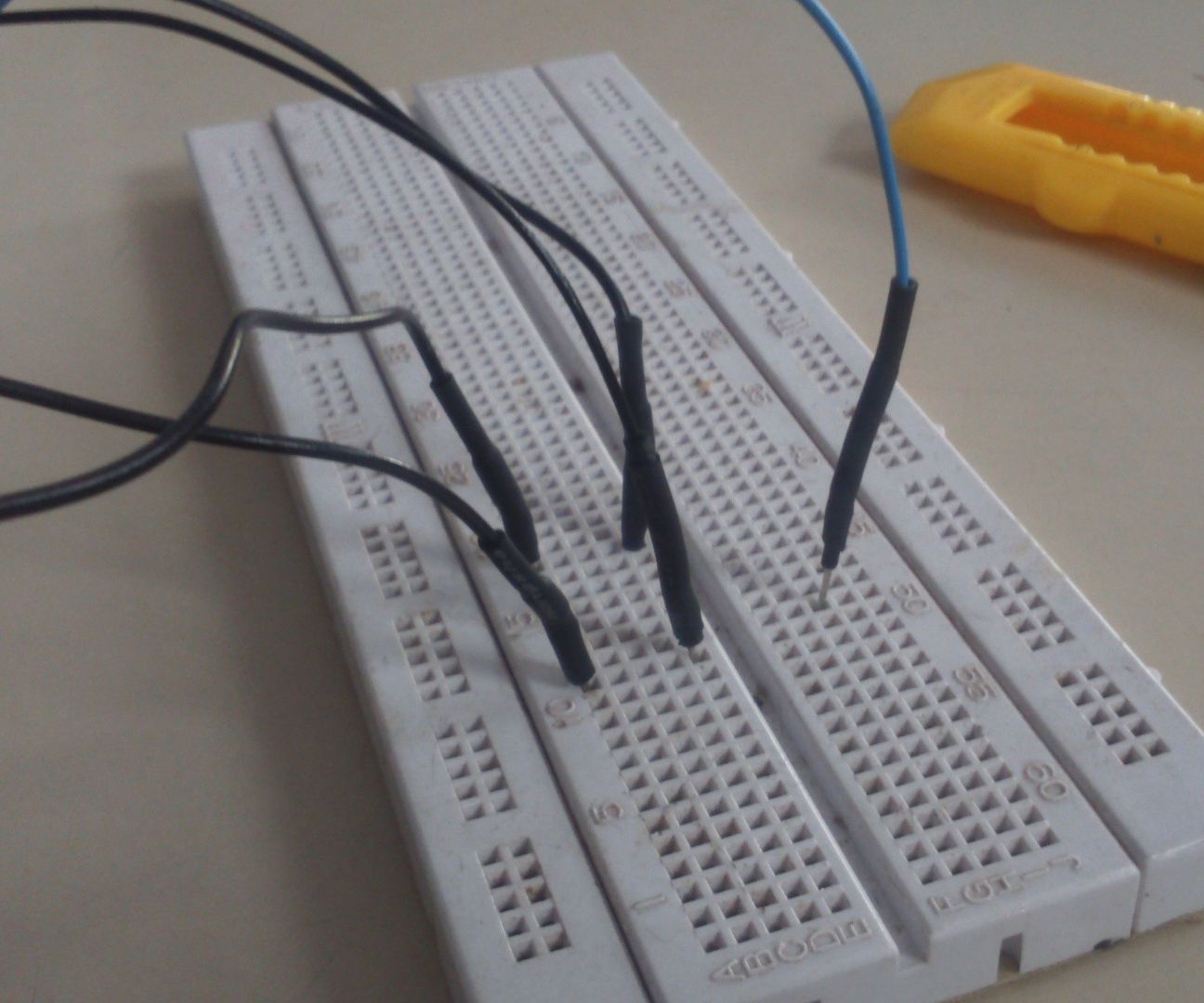 Makeshift Protoboard Jumper