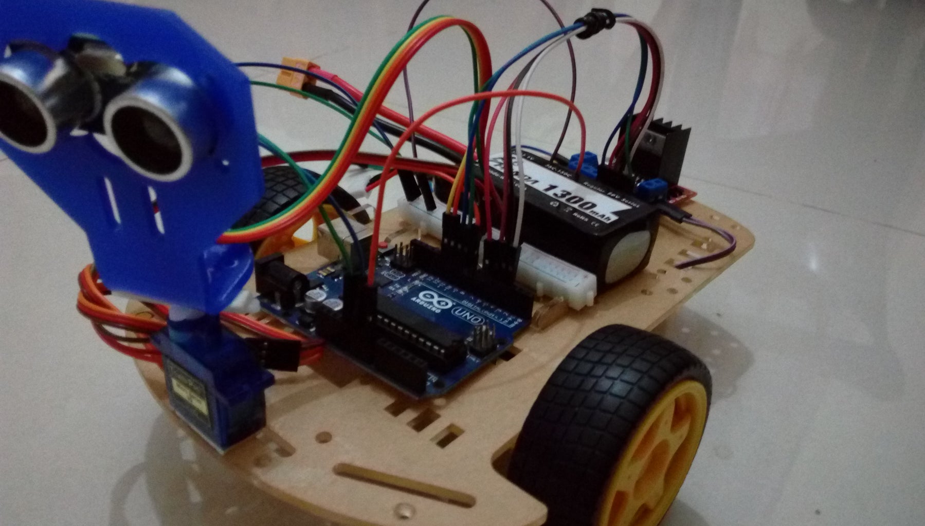 Obstacle Avoiding Robot (Arduino) : 8 Steps (with Pictures) - Instructables