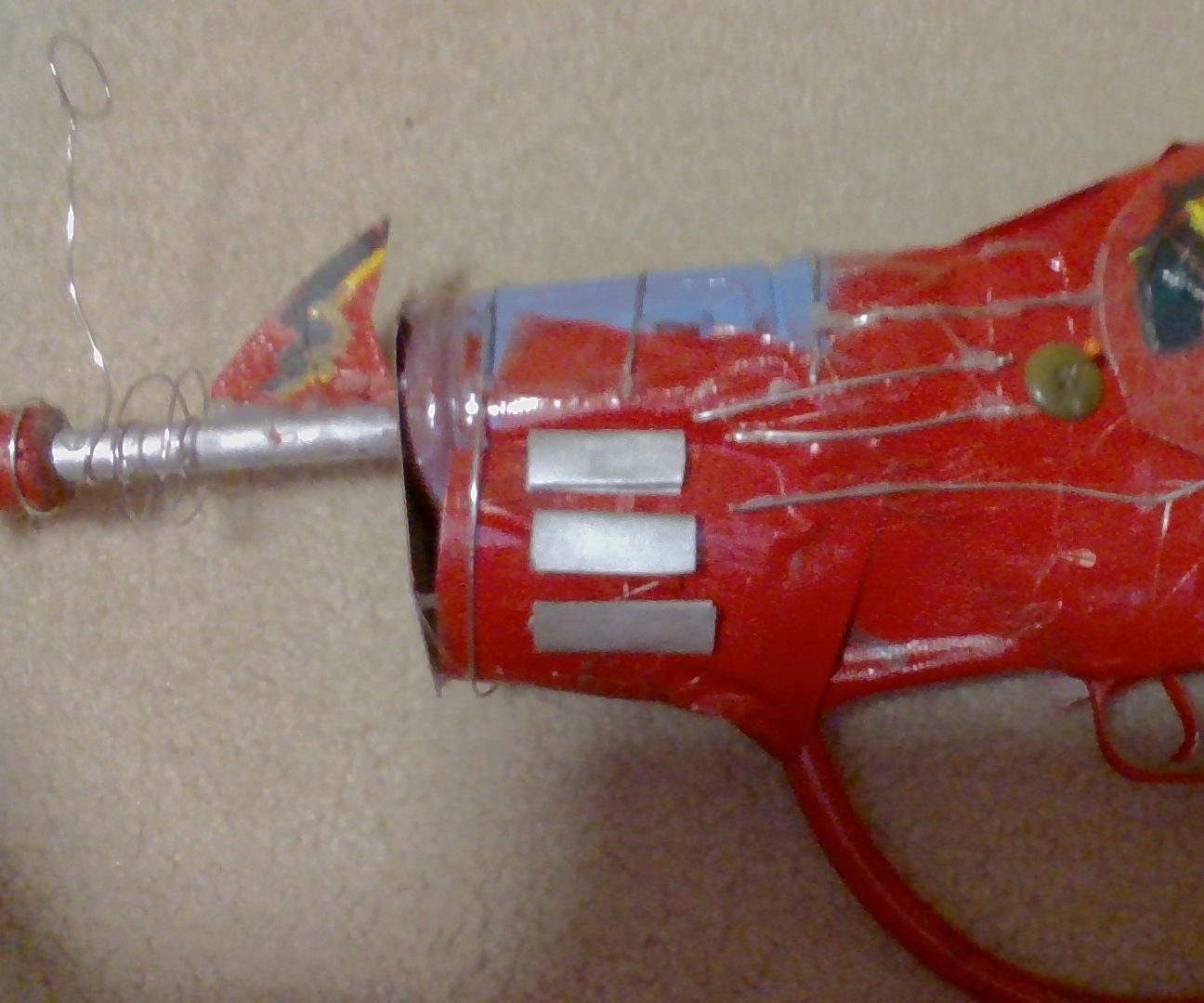 Ray-Gun (lights optional)(use old toys from your junk drawer)