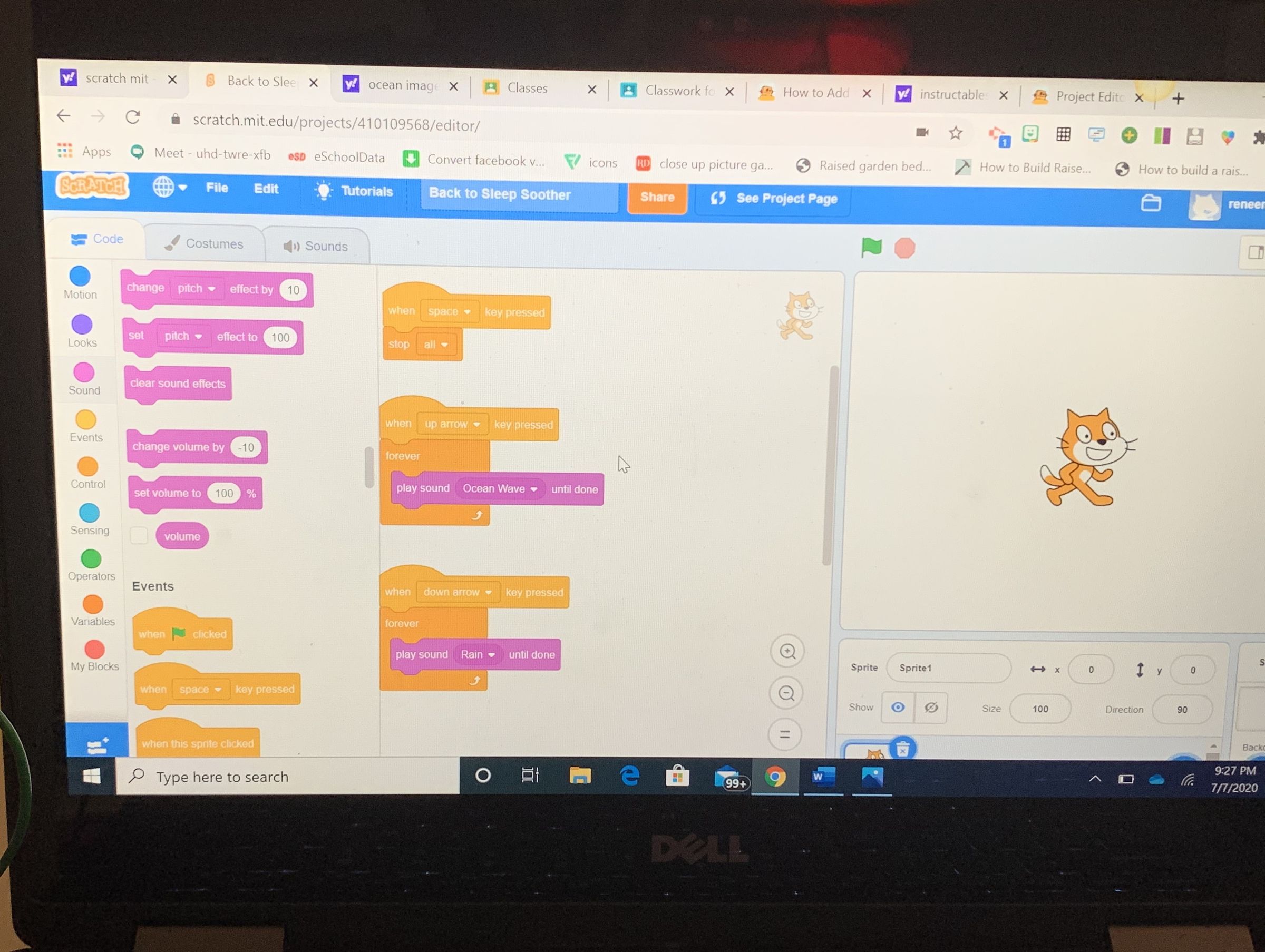 Makey Makey Scratch Sleep Sounds 3 Steps Instructables