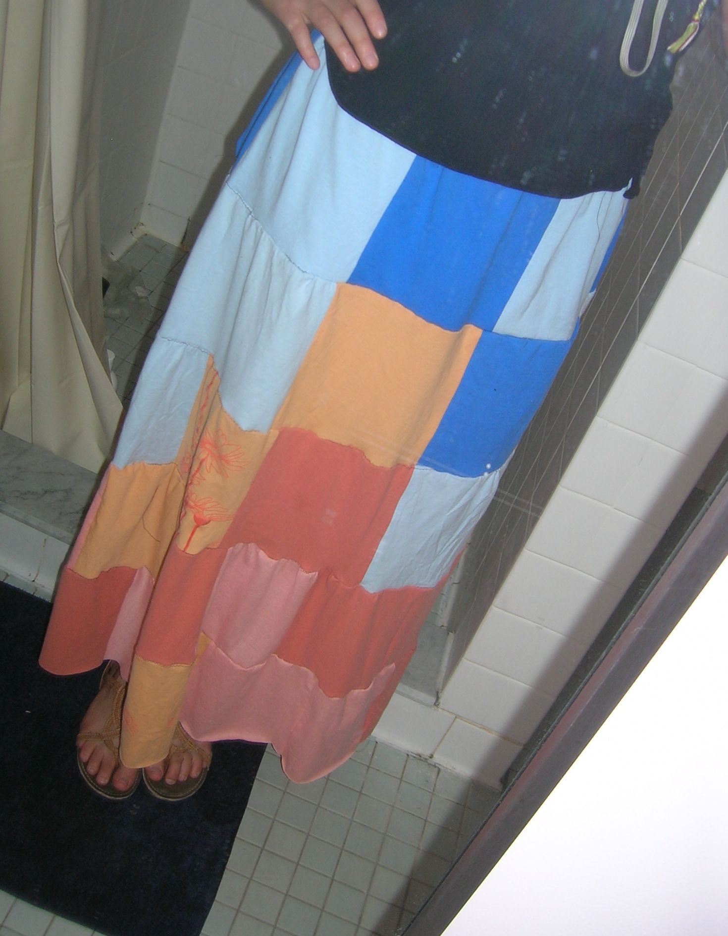 Skirt From Recycled T-Shirts