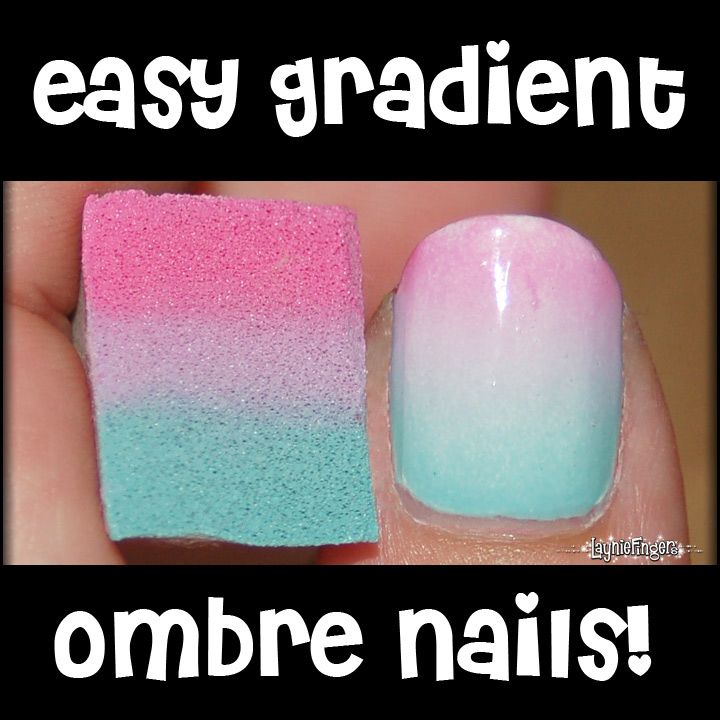 Create an easy ombre manicure at home!